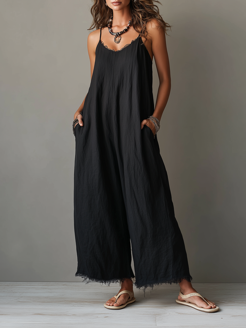 Nora | Minimalistisk linneoverall