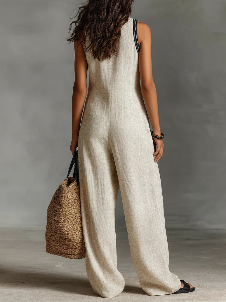 Fiamma  | Ärmlös jumpsuit med hög krage