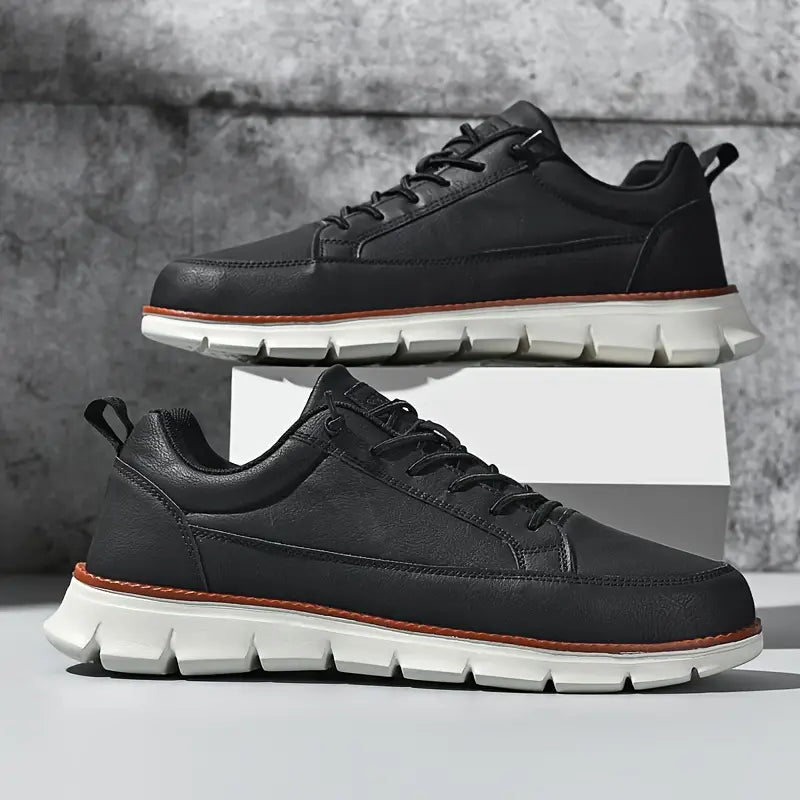 Gabriel | Sneakers i läder med stöd