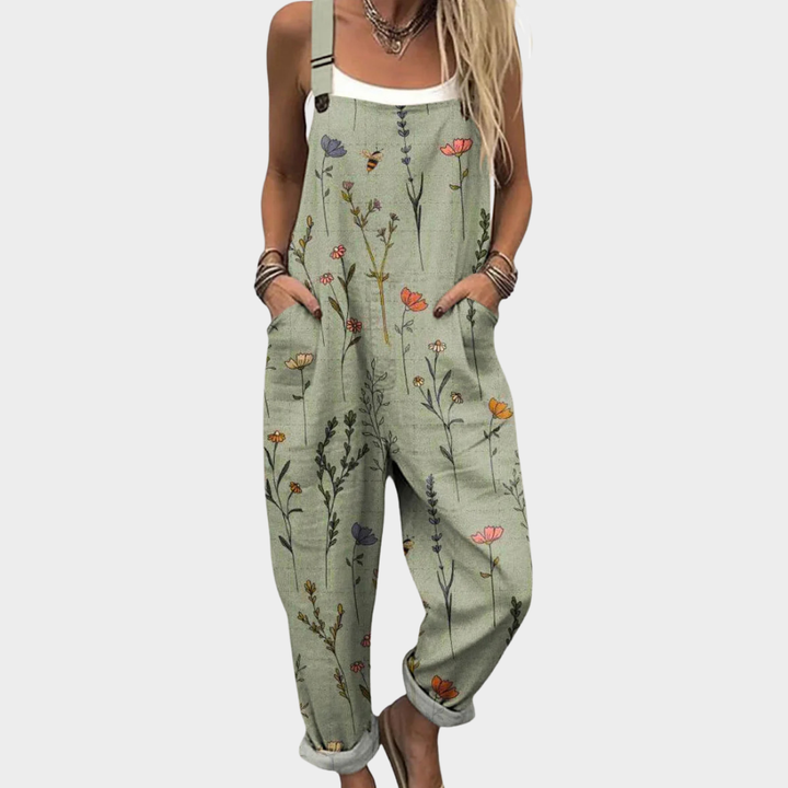 Bekväm tryckt overall/jumpsuit