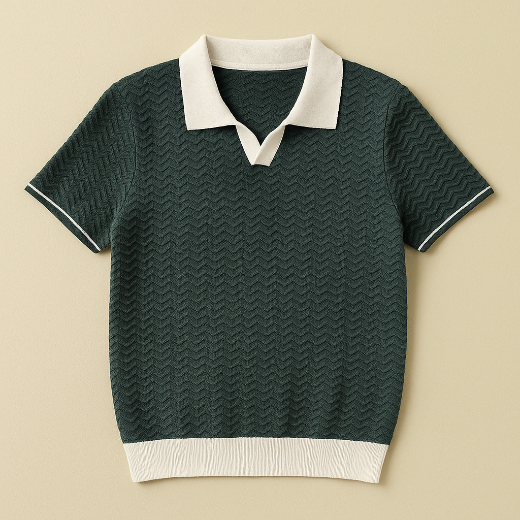 Lucien | Polo i texturerat premiumtyg