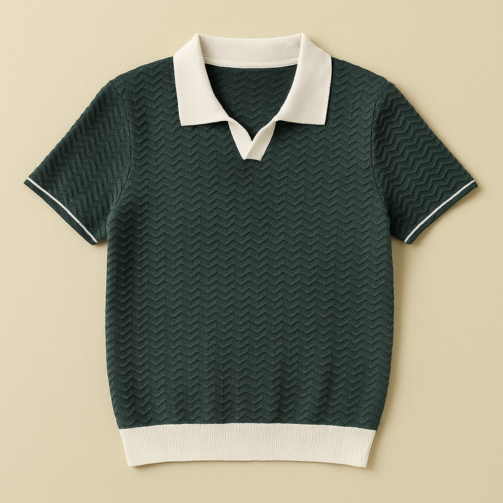Lucien | Polo i texturerat premiumtyg