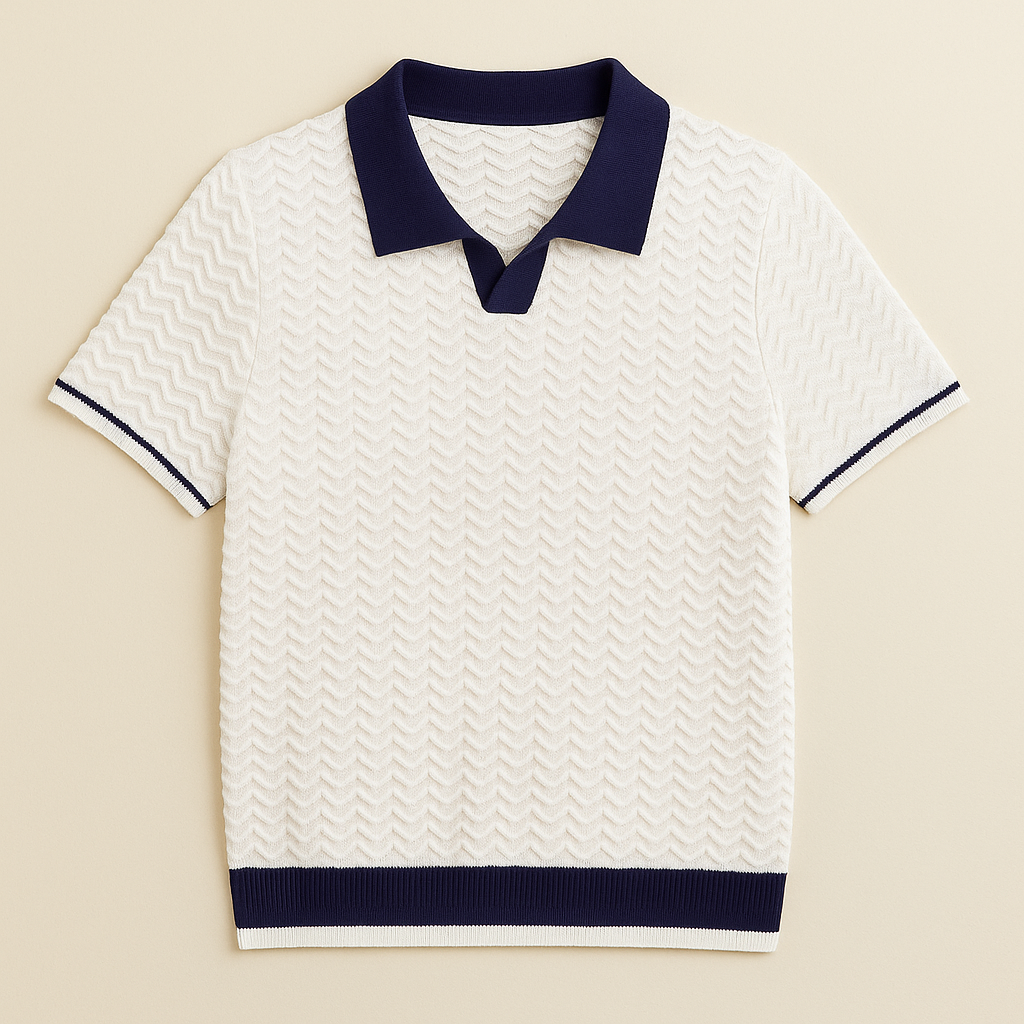 Lucien | Polo i texturerat premiumtyg