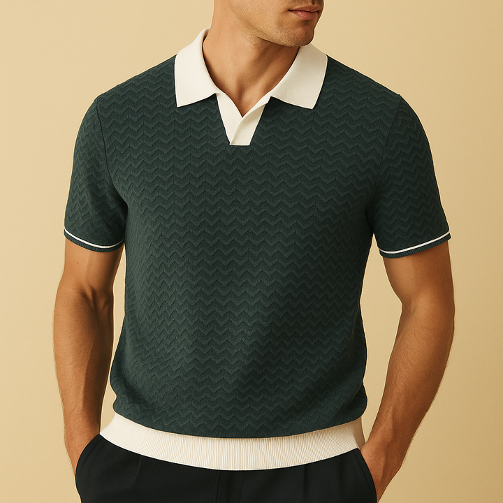 Lucien | Polo i texturerat premiumtyg