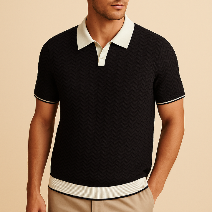 Lucien | Polo i texturerat premiumtyg