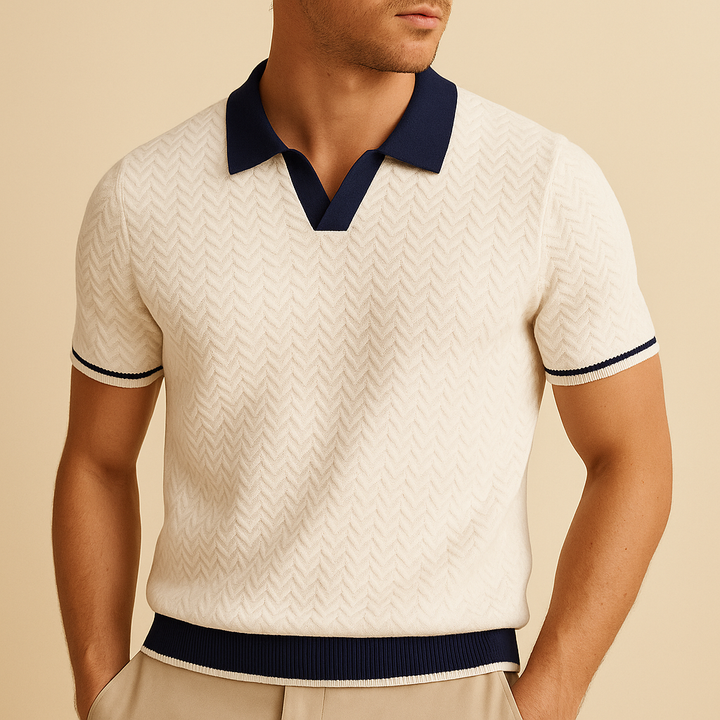Lucien | Polo i texturerat premiumtyg