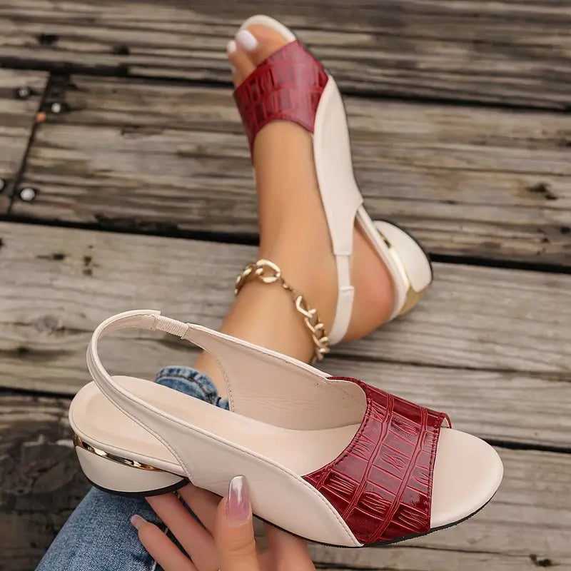 Whitney™ | Eleganta lädersandaler