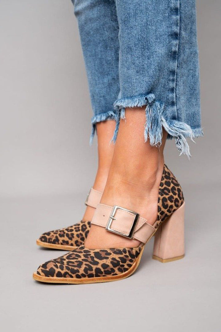 Adalina™ - Sues sandaler med panterprint
