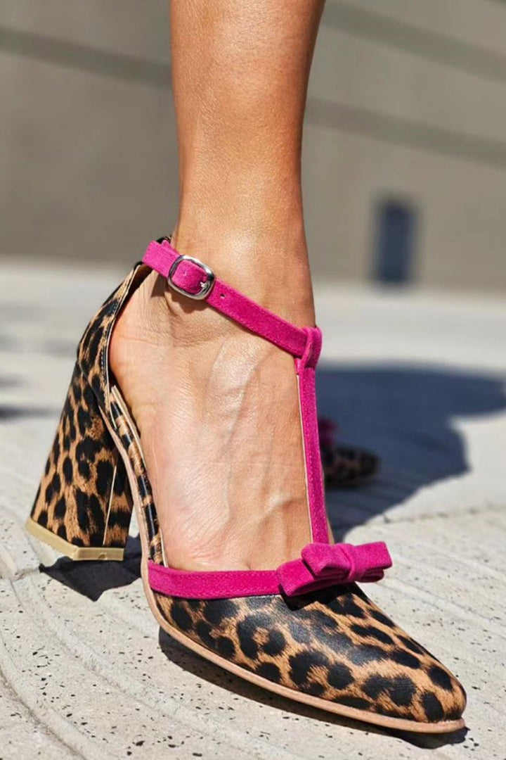 Helen™ - Leopardmönstrade klackar