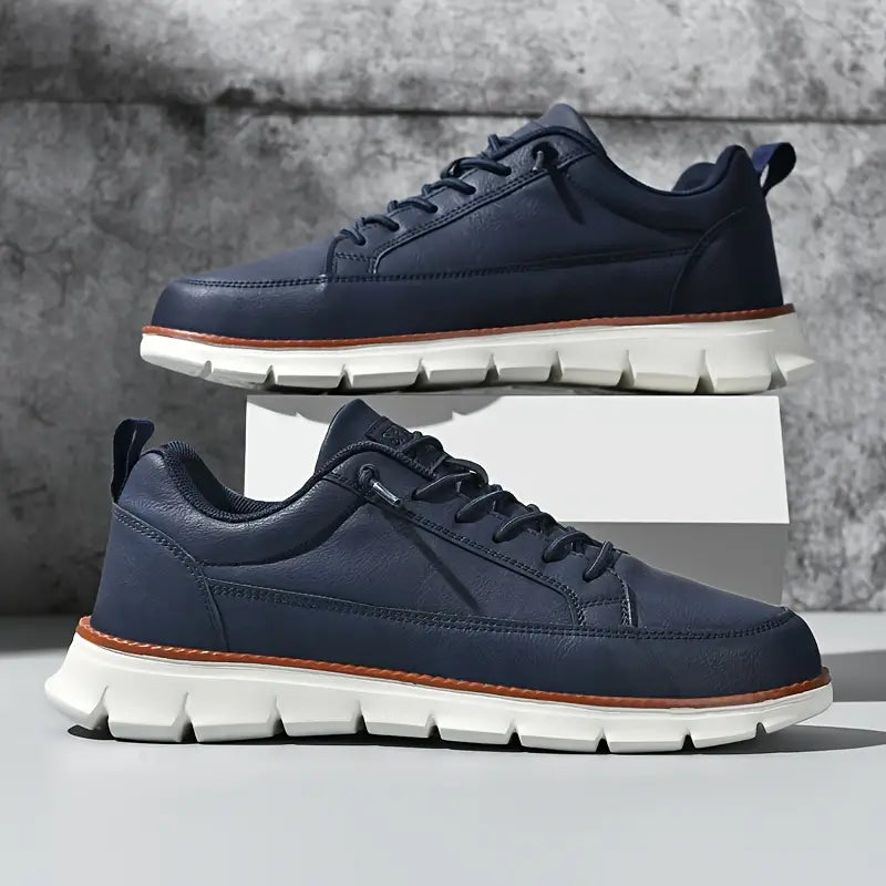 Gabriel | Sneakers i läder med stöd