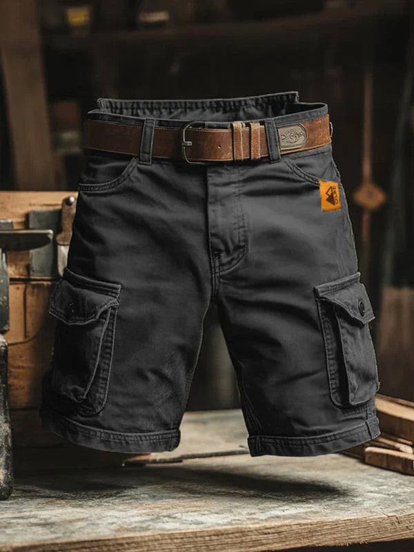 Noel | Korta cargobyxor Retro Flerfickor