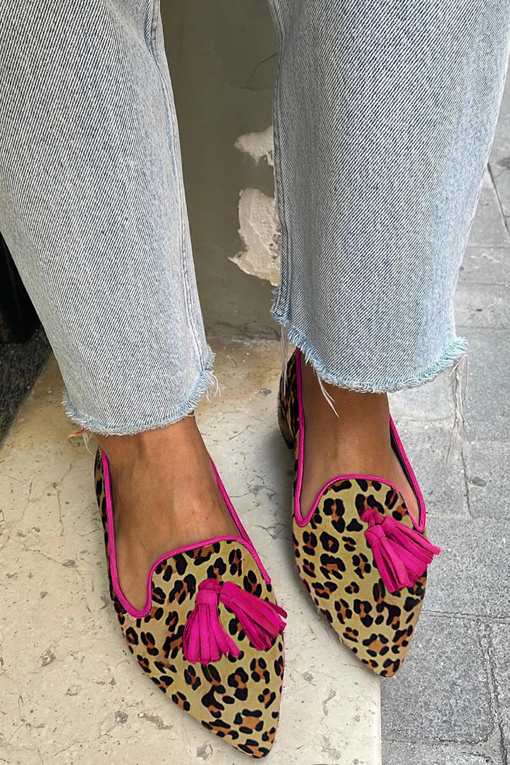 Asma™ - leopardmönstrade ballerinaskor