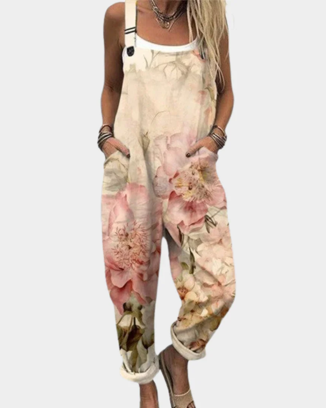 Bekväm tryckt overall/jumpsuit