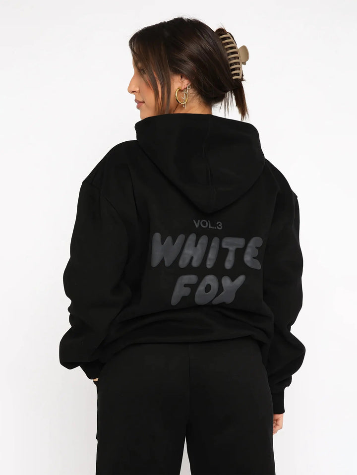 Mjukt set med hoodie och jogger i avslappnad passform för vardagskomfort