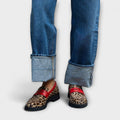 Sabine - Leopardmönstrade loafers