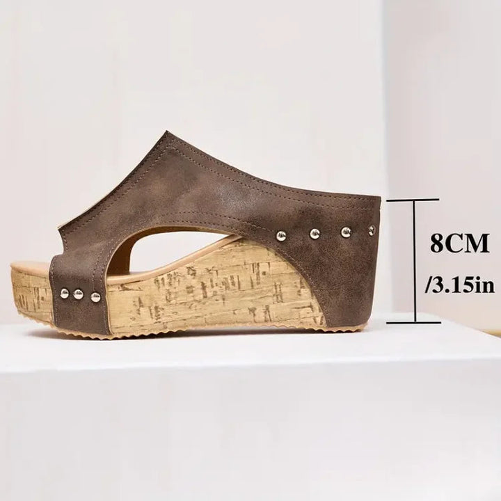 Melissa | Sandaler med hålfotsstöd och kilklack