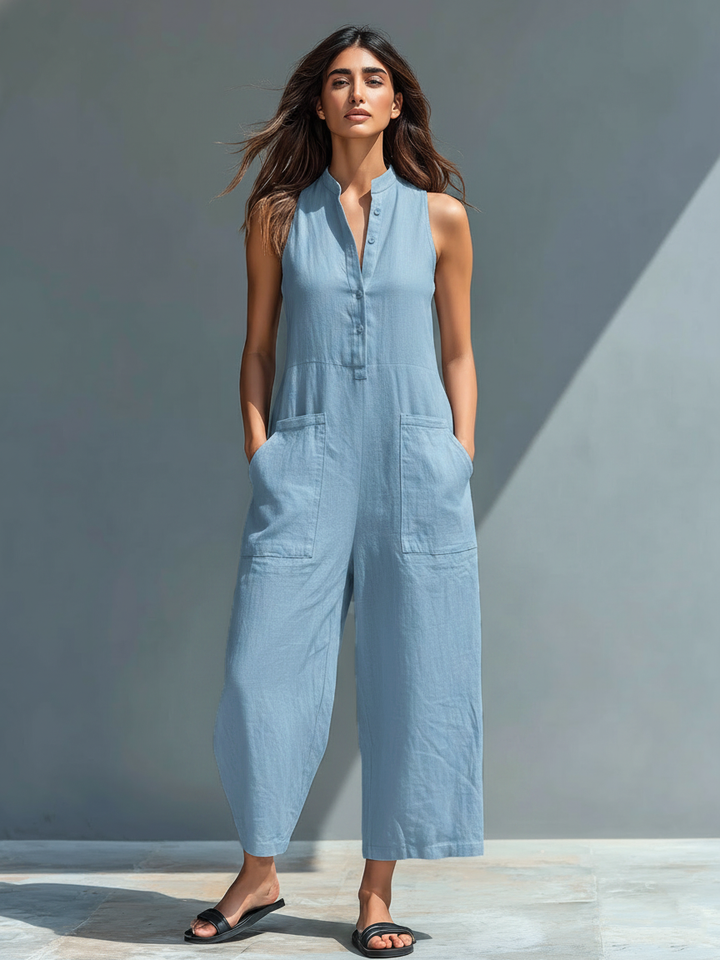 Signe™ | Luftig Linnejumpsuit