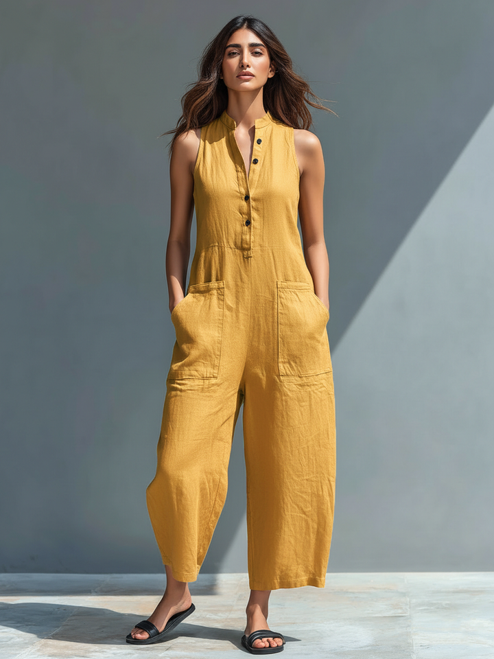 Signe™ | Luftig Linnejumpsuit