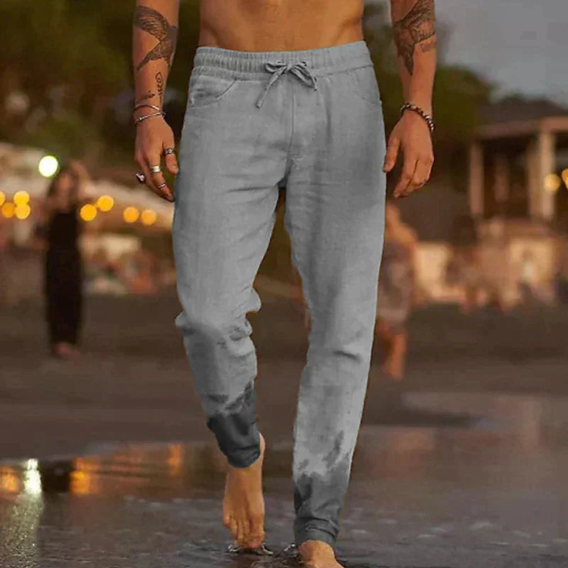 Jonas | Strandbyxor i lin