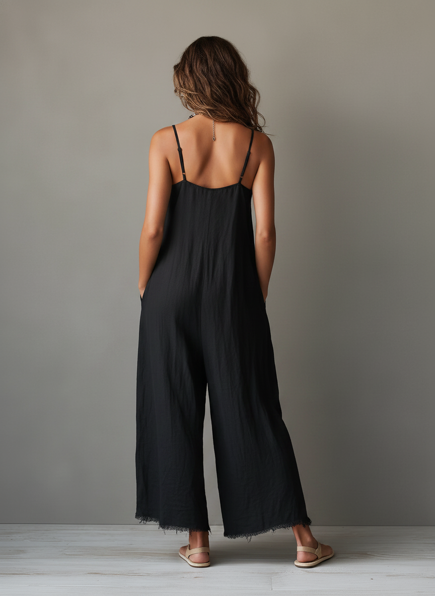 Nora | Minimalistisk linneoverall