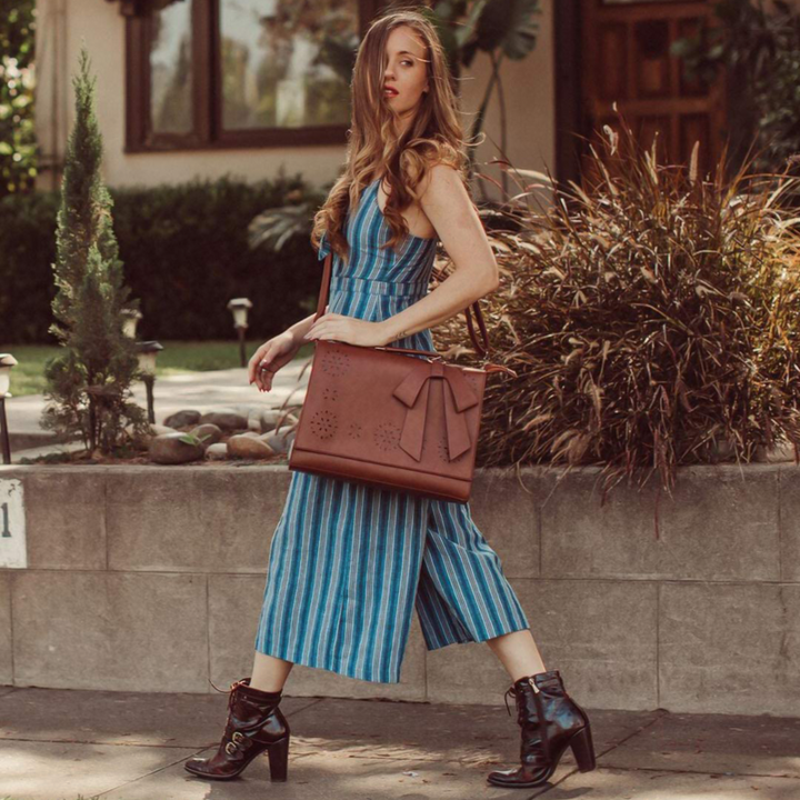 Bernadette – rosettväska i satchel-stil