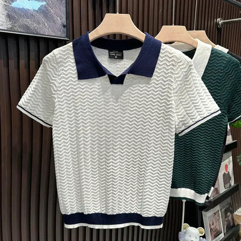 Lucien | Polo i texturerat premiumtyg