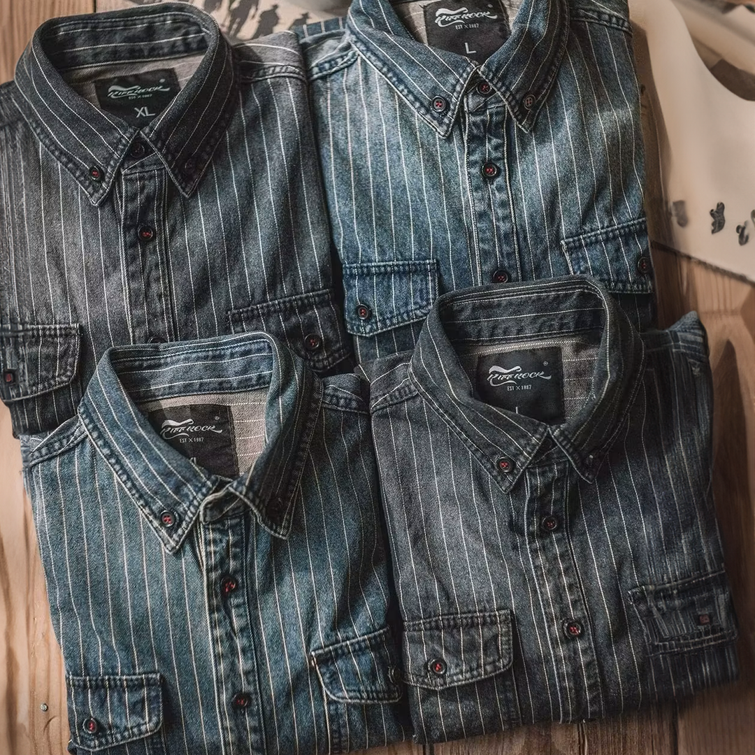 Henri | Vintage randig skjorta