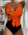 Lucy - Elegant one-piece baddräkt med blomstermönster