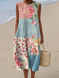 Anna | Patchwork Midi-klänning