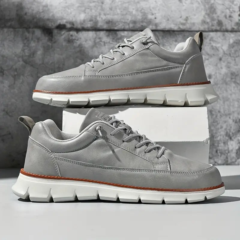 Gabriel | Sneakers i läder med stöd
