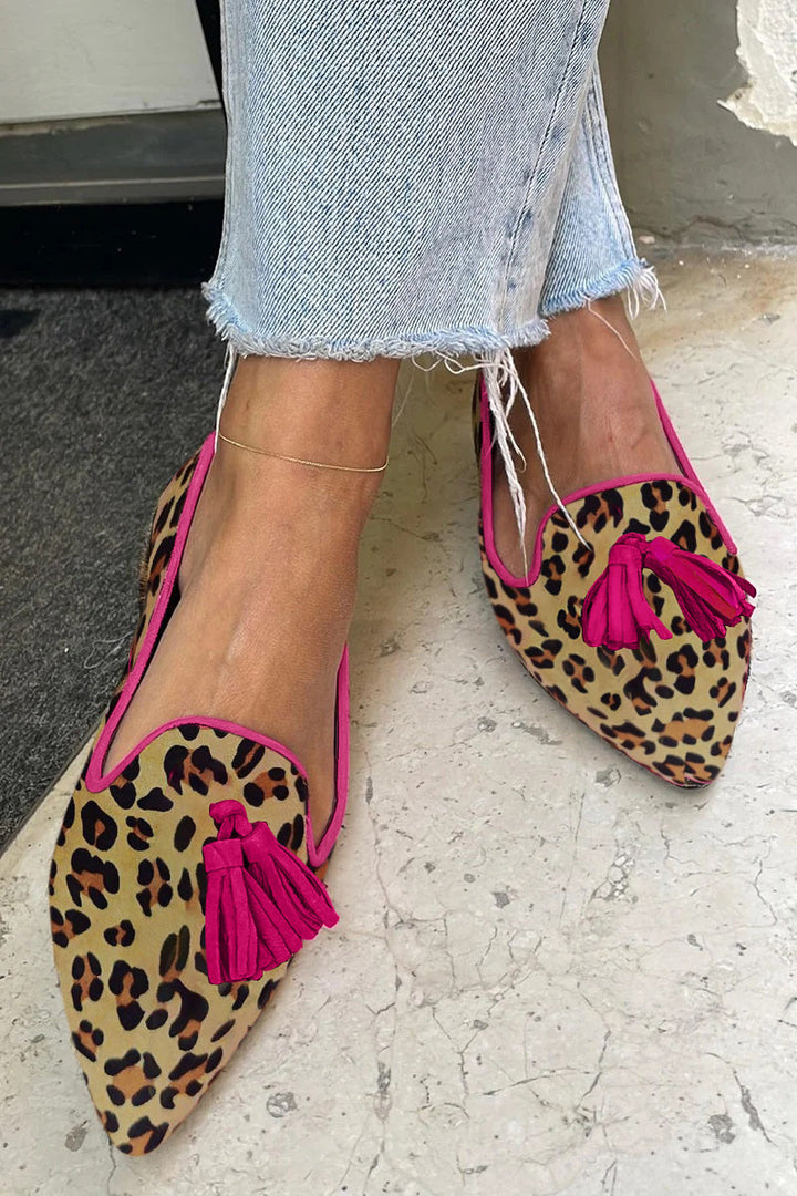 Asma™ - leopardmönstrade ballerinaskor