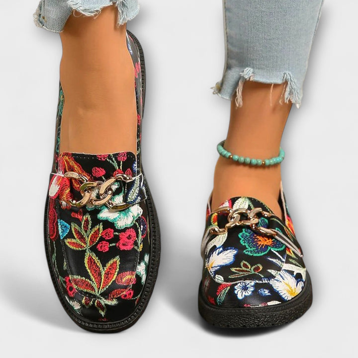 Camille - Djärva flerfärgade loafers