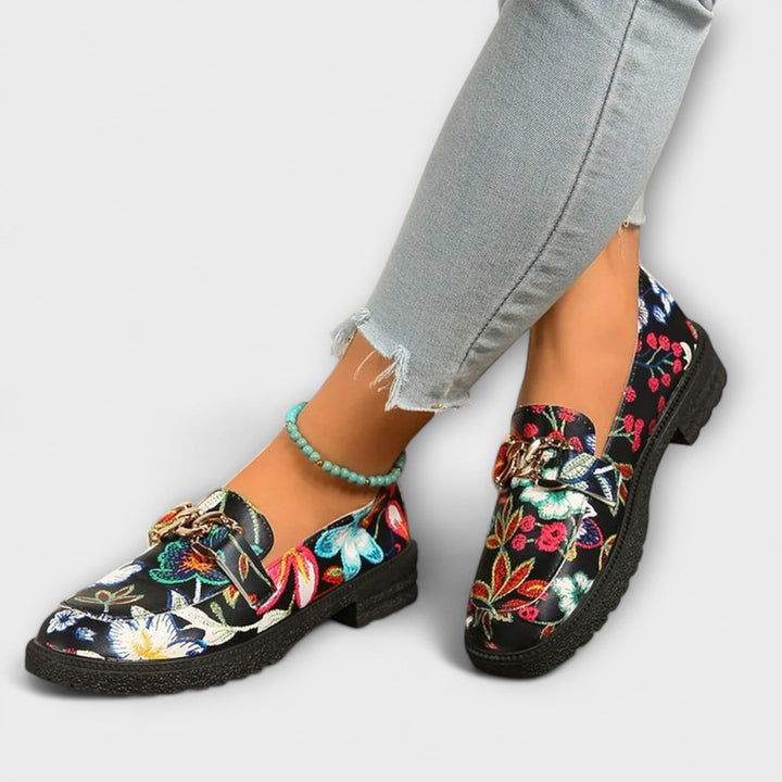 Camille - Djärva flerfärgade loafers