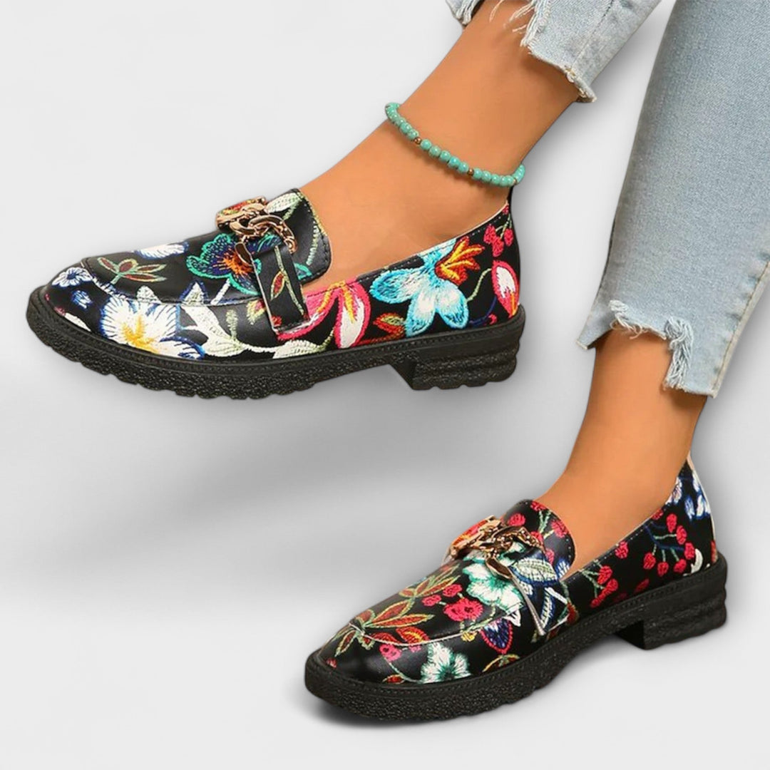 Camille - Djärva flerfärgade loafers