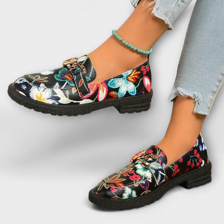 Camille - Djärva flerfärgade loafers