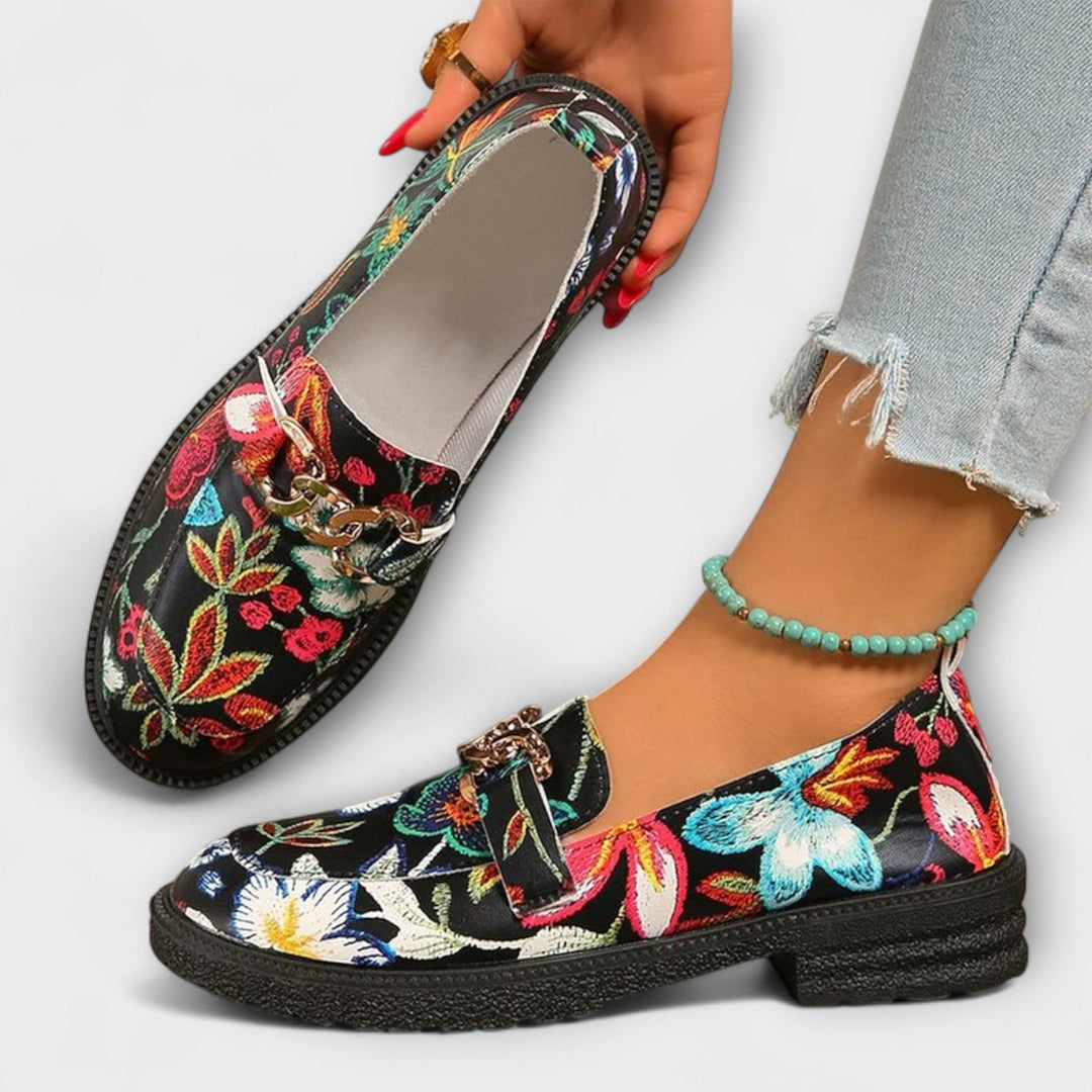 Camille - Djärva flerfärgade loafers