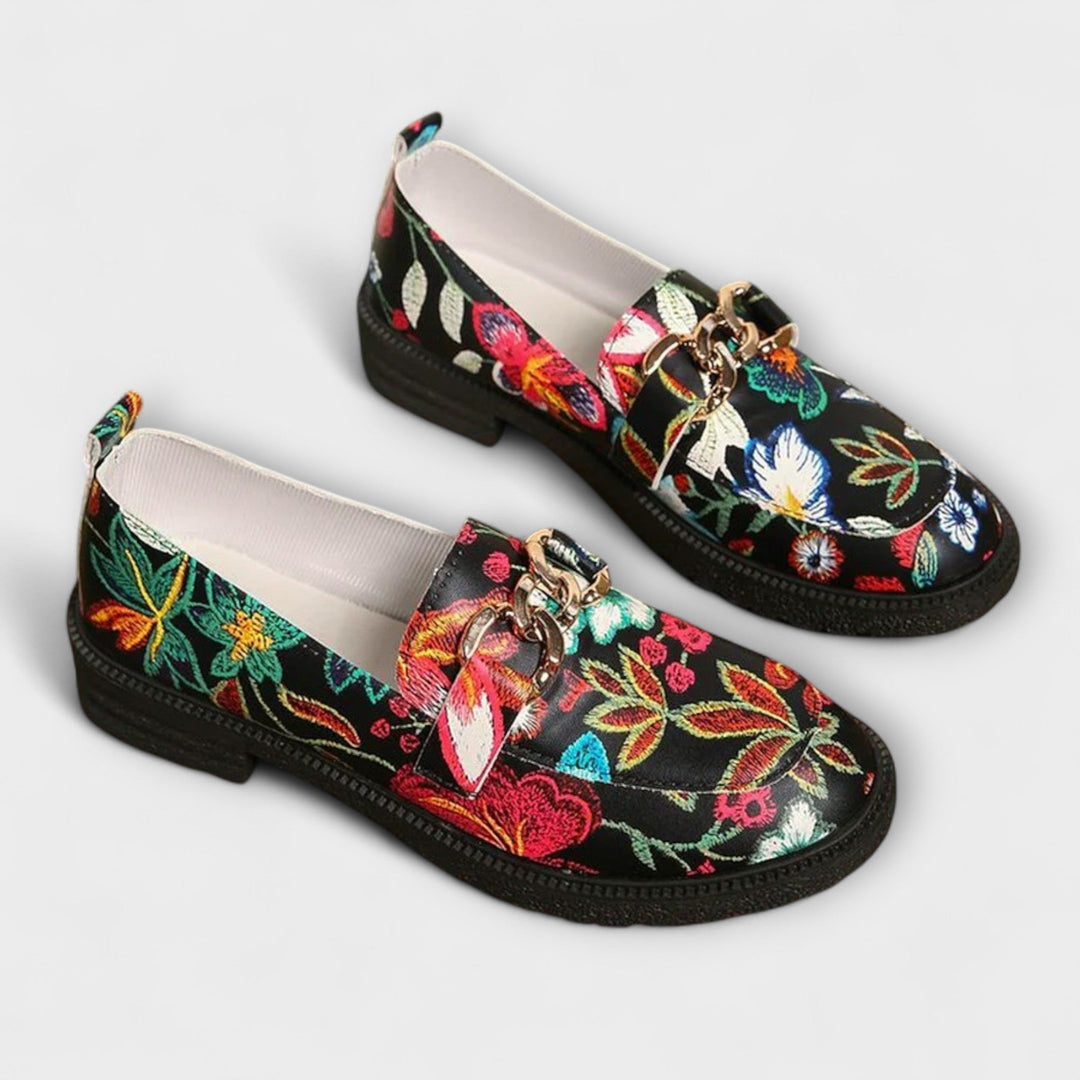 Camille - Djärva flerfärgade loafers