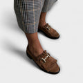 Brigitte - Förfinad brun loafer
