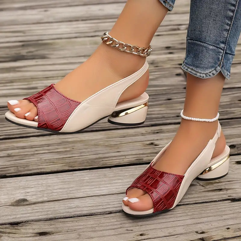 Whitney™ | Eleganta lädersandaler