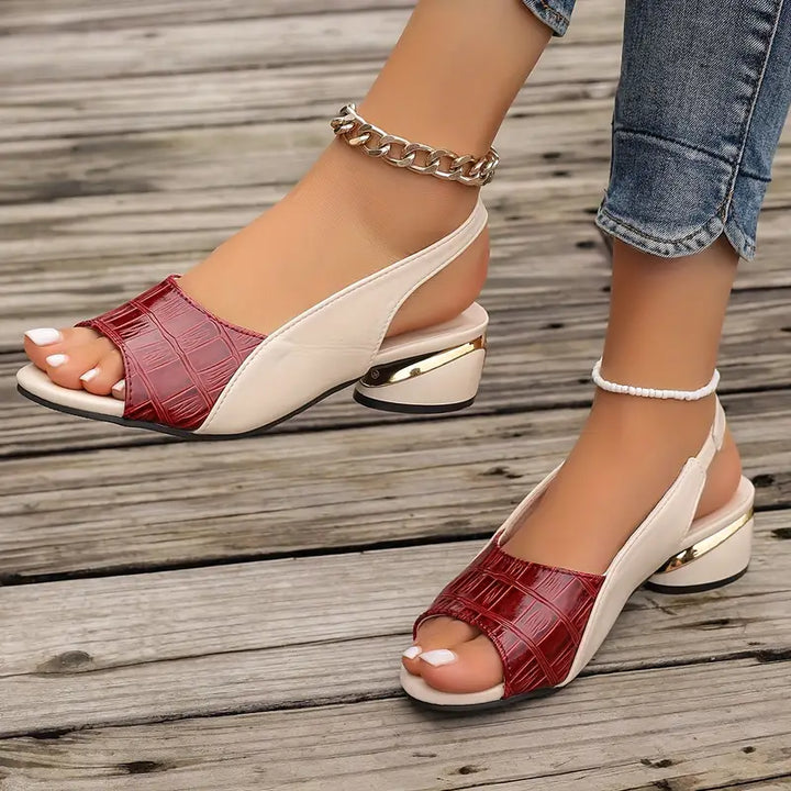 Whitney™ | Eleganta lädersandaler