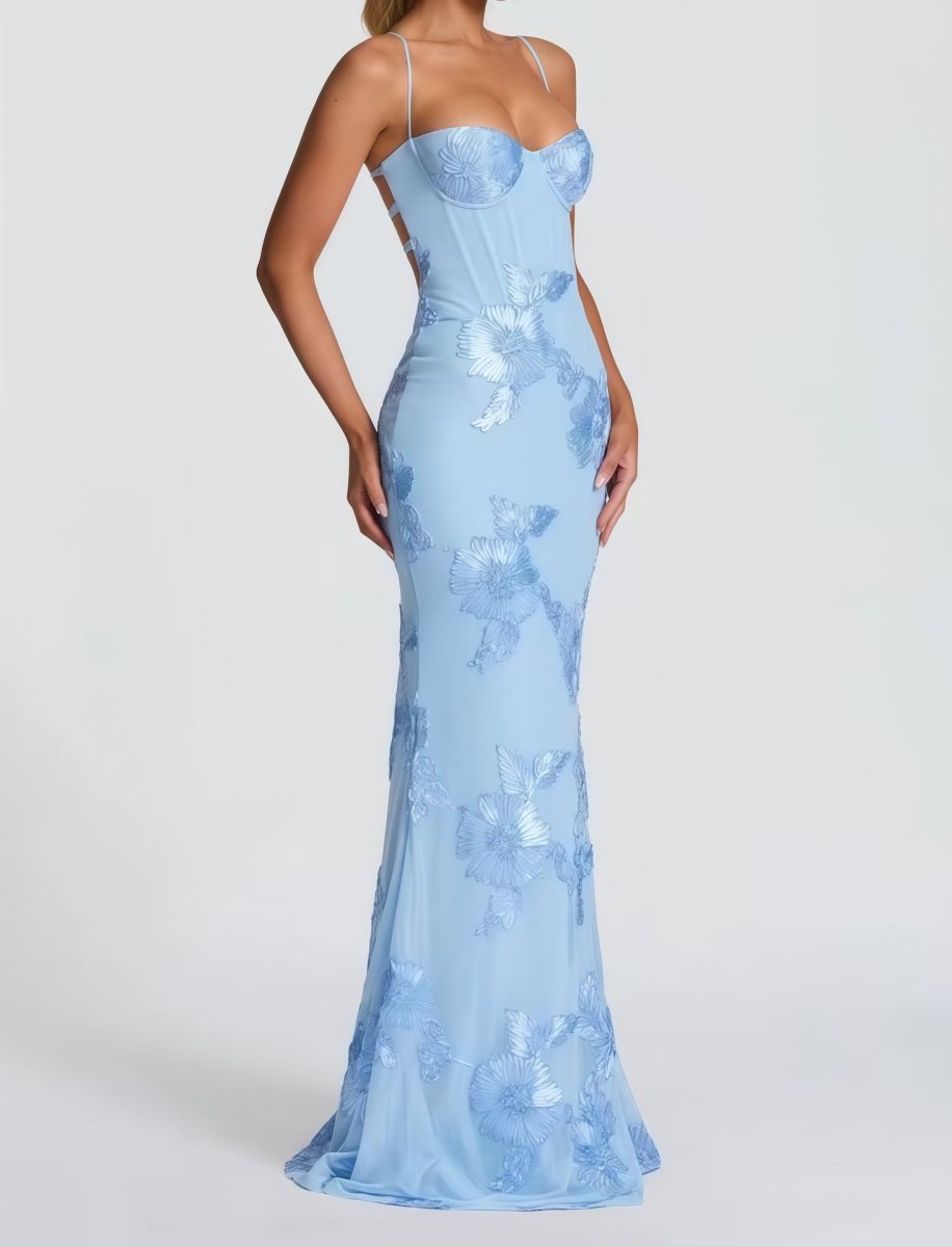 Bodycon-maxiklänning med spets