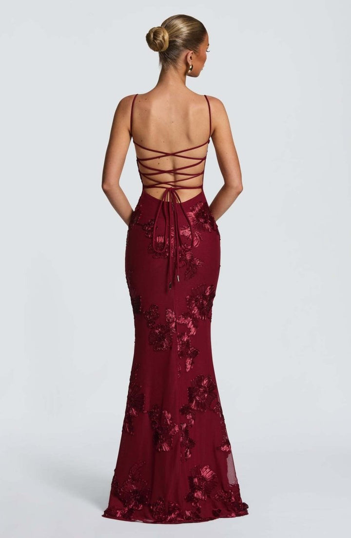 Bodycon-maxiklänning med spets