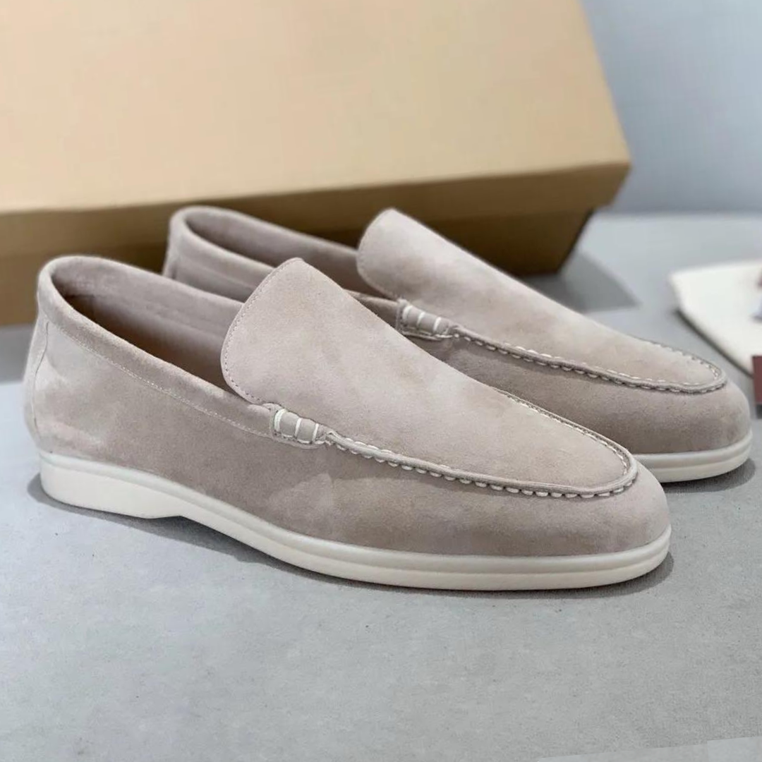 Jules | Eleganta mokasiner i mocka