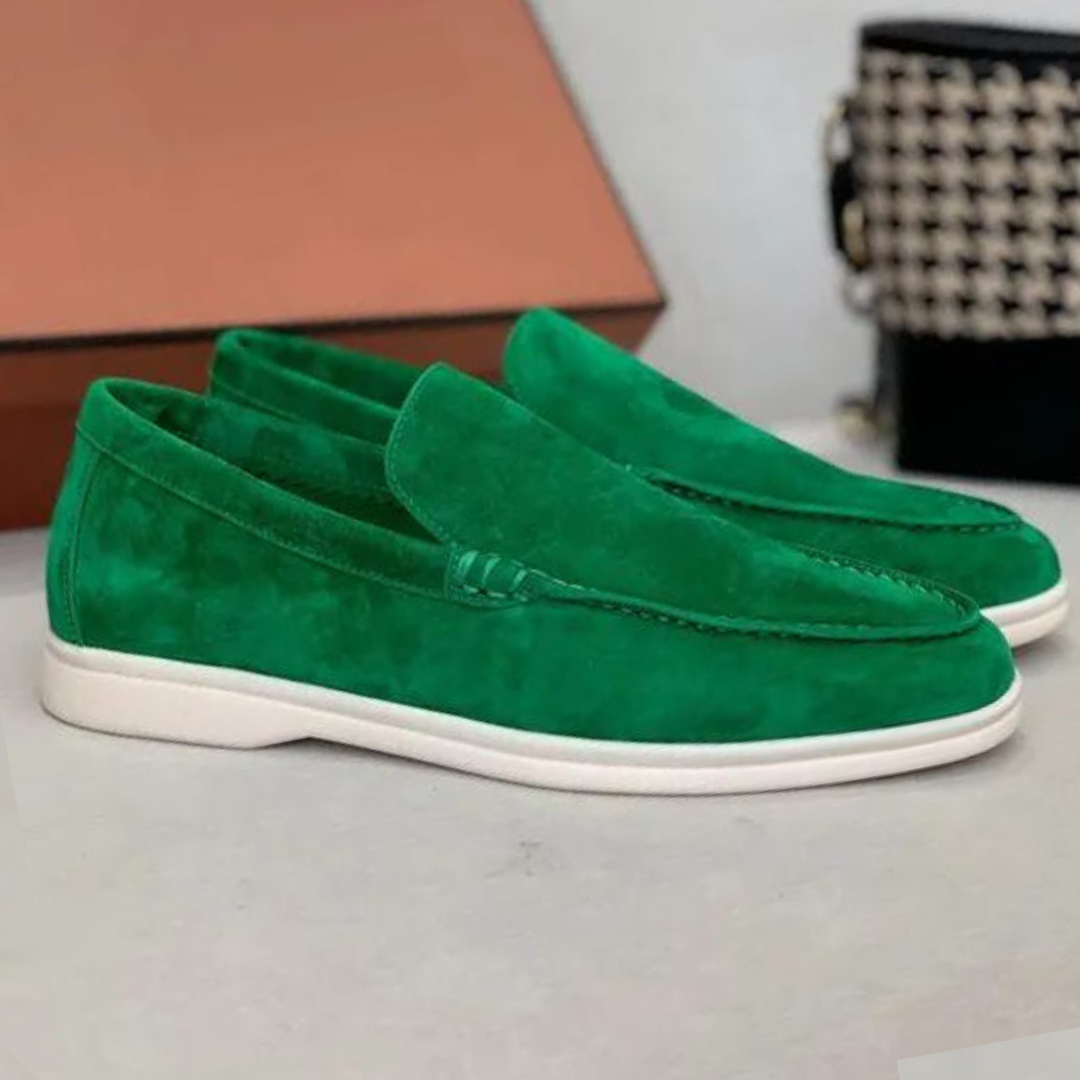 Jules | Eleganta mokasiner i mocka
