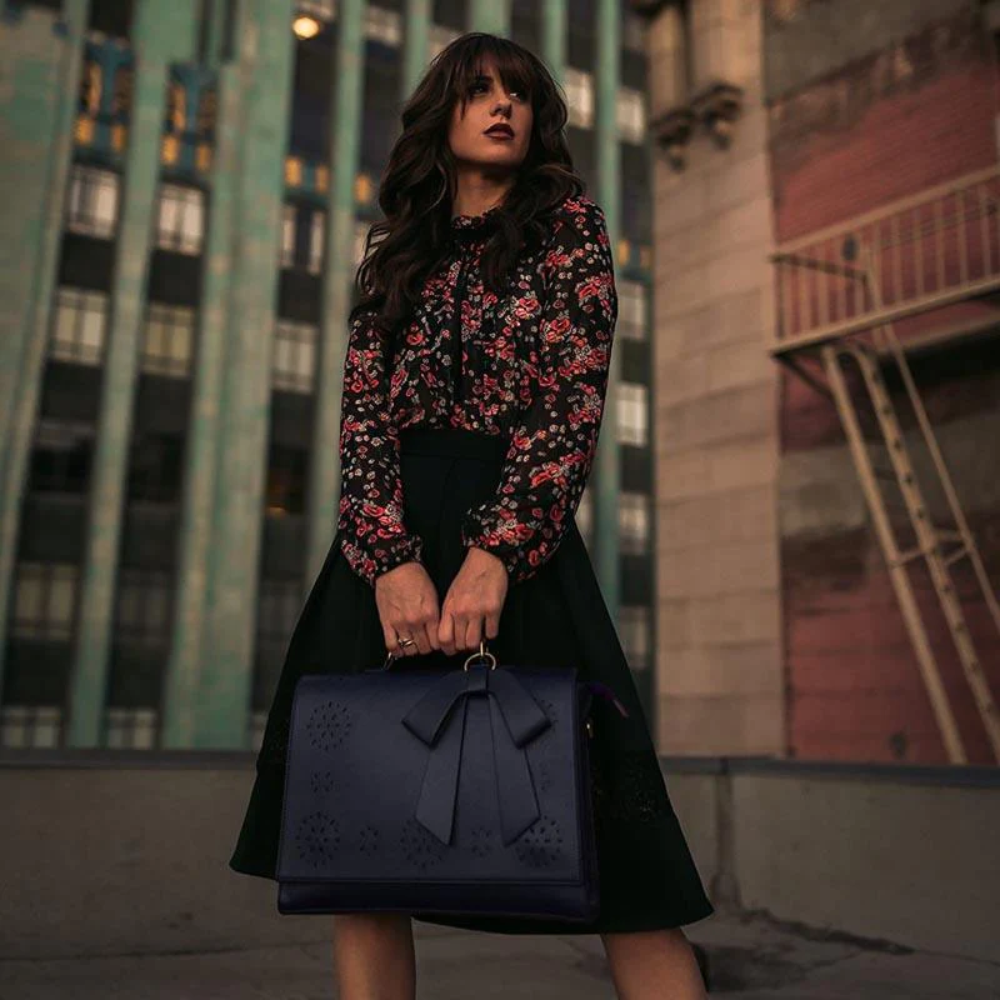 Bernadette – rosettväska i satchel-stil