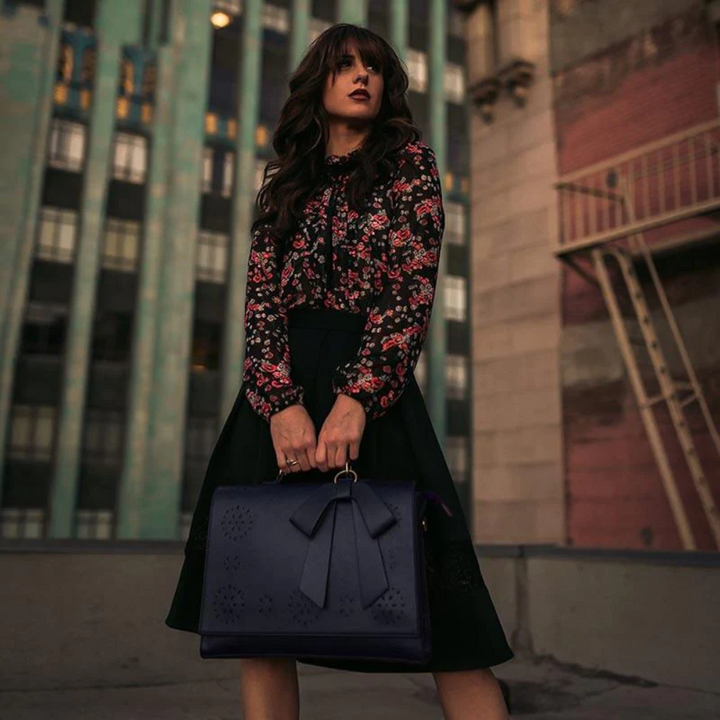 Bernadette – rosettväska i satchel-stil